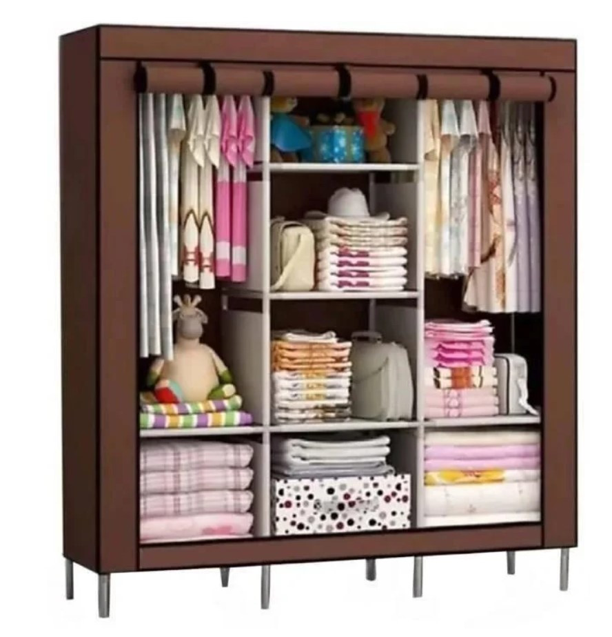 Складной тканевый шкаф Storage Wardrobe 88130 КОРИЧНЕВЫЙ | Складной каркасный тканевый шкаф на 3 секции
Складной тканевый шкаф Storage Wardrobe 88130 КОРИЧНЕВЫЙ | Складной каркасный тканевый шкаф на 3 секции