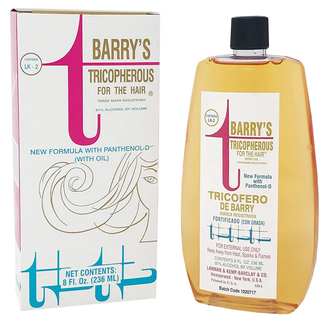 Укрепляющий тоник против выпадения волос Barry's Tricopherous Hair tonic With Oil 236 мл
Укрепляющий тоник против выпадения волос Barry's Tricopherous Hair tonic With Oil 236 мл
