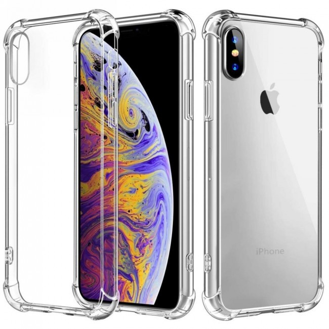 Силиконовый противоударный (с усиленными углами) чехол-бампер для Apple iPhone X/XS Прозрачный
Силиконовый противоударный (с усиленными углами) чехол-бампер для Apple iPhone X/XS Прозрачный