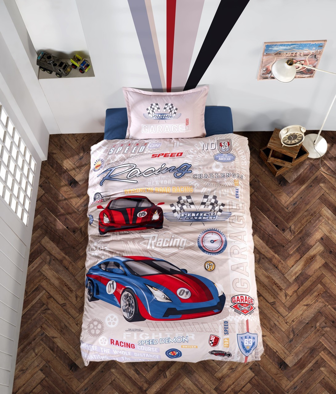 Подростковое постельное белье Aran CLASY Garage 160x220 см КОД: 1005190, Синий / серый / красный
Подростковое постельное белье Aran CLASY Garage 160x220 см КОД: 1005190, Синий / серый / красный