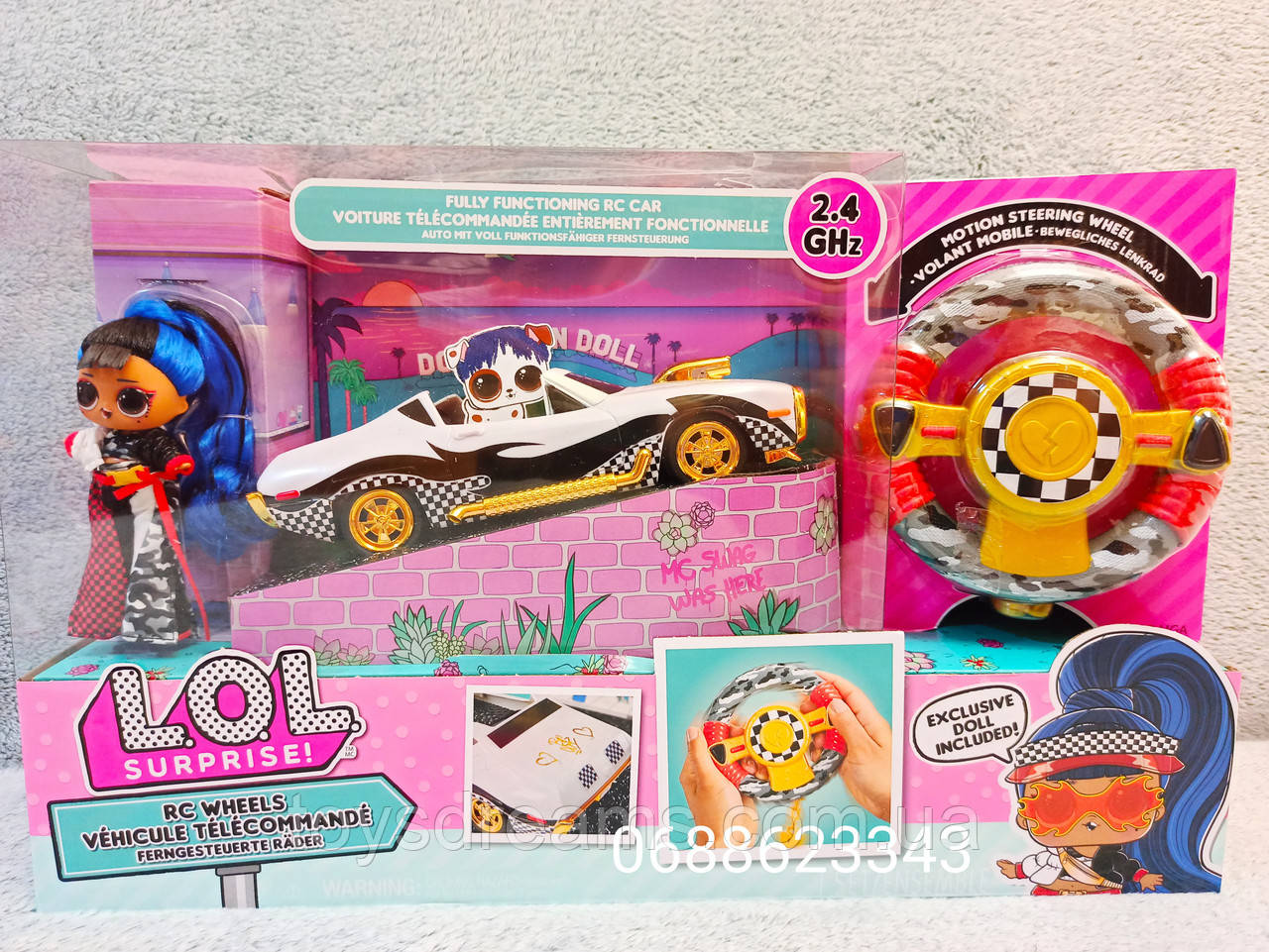 Кукла ЛОЛ Машина на радиоуправлении J.K. КАБРИОЛЕТ Оригинал L.O.L. SURPRISE! RC Wheels Remote Control Car
Кукла ЛОЛ Машина на радиоуправлении J.K. КАБРИОЛЕТ Оригинал L.O.L. SURPRISE! RC Wheels Remote Control Car