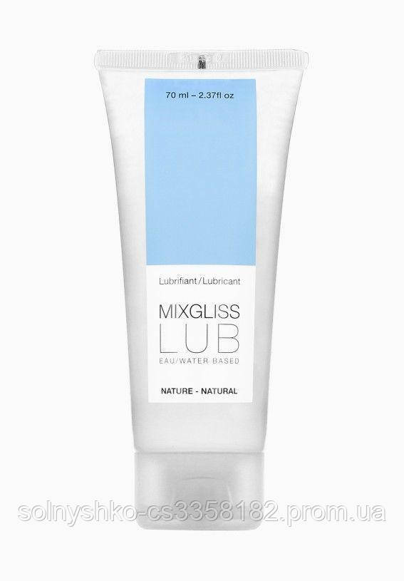 Лубрикант на водной основе MixGliss LUB NATURE (70 мл) с алантоином и экстрактом алоэ
Лубрикант на водной основе MixGliss LUB NATURE (70 мл) с алантоином и экстрактом алоэ