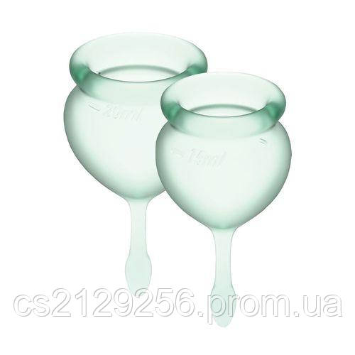 Набор менструальных чаш Satisfyer Feel Good (light green), 15мл и 20мл, мешочек для хранения
Набор менструальных чаш Satisfyer Feel Good (light green), 15мл и 20мл, мешочек для хранения