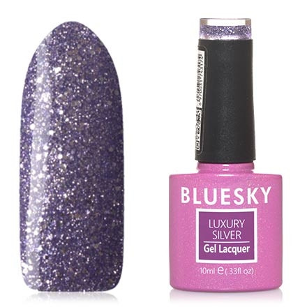 Bluesky, Гель-лак Luxury Silver 10 мл. № 485 сиреневый, с серебряными блестками, полупрозрачный.
Bluesky, Гель-лак Luxury Silver 10 мл. № 485 сиреневый, с серебряными блестками, полупрозрачный.