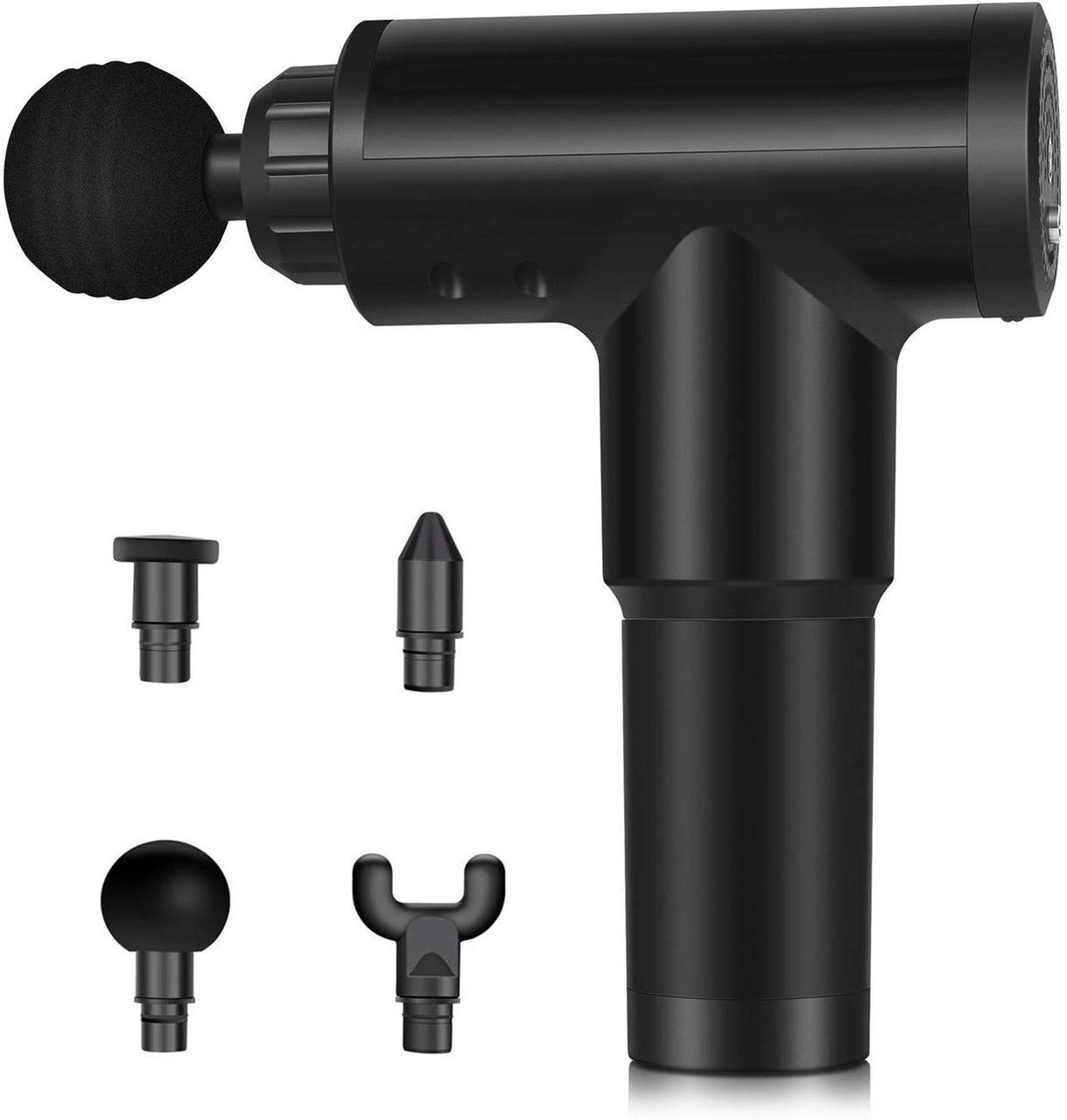 Аккумуляторный портативный ручной массажер для тела Fascial Gun HF-280 Black (WJ4)
Аккумуляторный портативный ручной массажер для тела Fascial Gun HF-280 Black (WJ4)