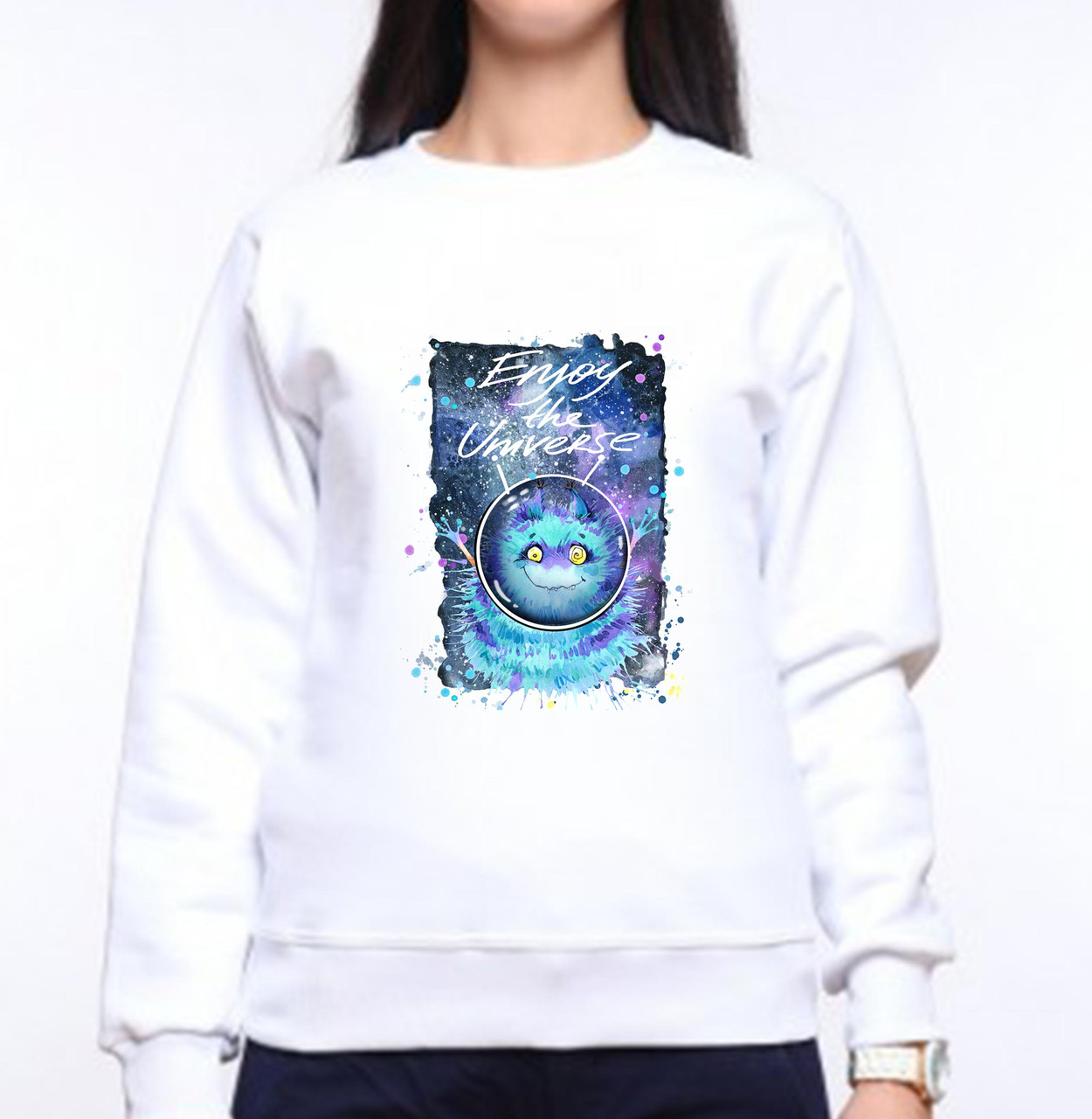 Женский свитшот с принтом Инопланетянин трехглазый "Enjoy the Universe" Push IT XS, Белый XL
Женский свитшот с принтом Инопланетянин трехглазый "Enjoy the Universe" Push IT XS, Белый XL