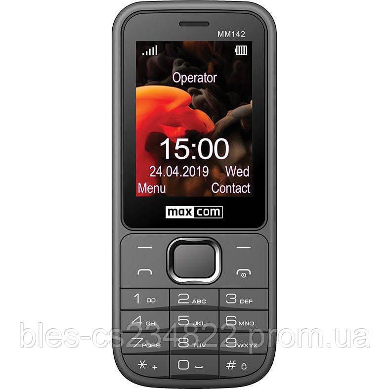Мобильный телефон с большим экраном и камерой на 2 сим карты Maxcom MM142 Gray, Серый
Мобильный телефон с большим экраном и камерой на 2 сим карты Maxcom MM142 Gray, Серый