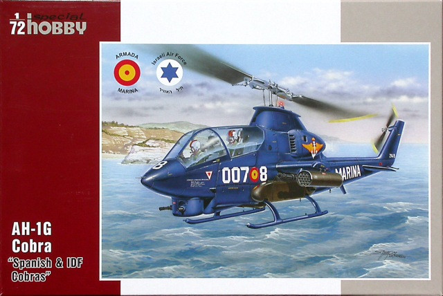 Пластикова модель 1/72 Special hobby 72274 Американський вертоліт AH-1G Cobra "Spanish & IDF Cobras"
Пластикова модель 1/72 Special hobby 72274 Американський вертоліт AH-1G Cobra "Spanish & IDF Cobras"