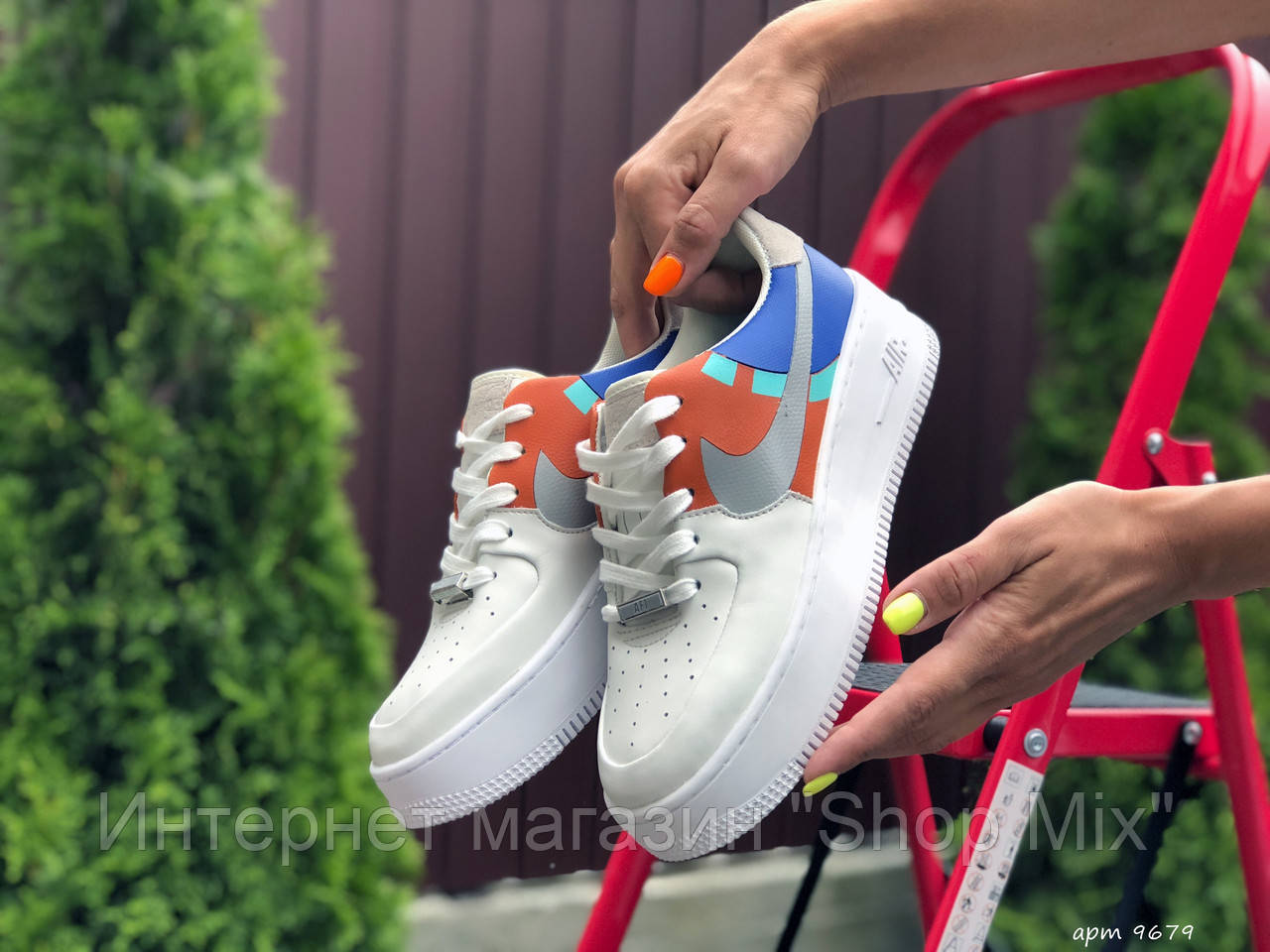 Кроссовки женские Nike Air Force в стиле Найк Аер Форс, натуральная кожа, код SD-9679. Белые с рыжим 37, Белый
Кроссовки женские Nike Air Force в стиле Найк Аер Форс, натуральная кожа, код SD-9679. Белые с рыжим 37, Белый