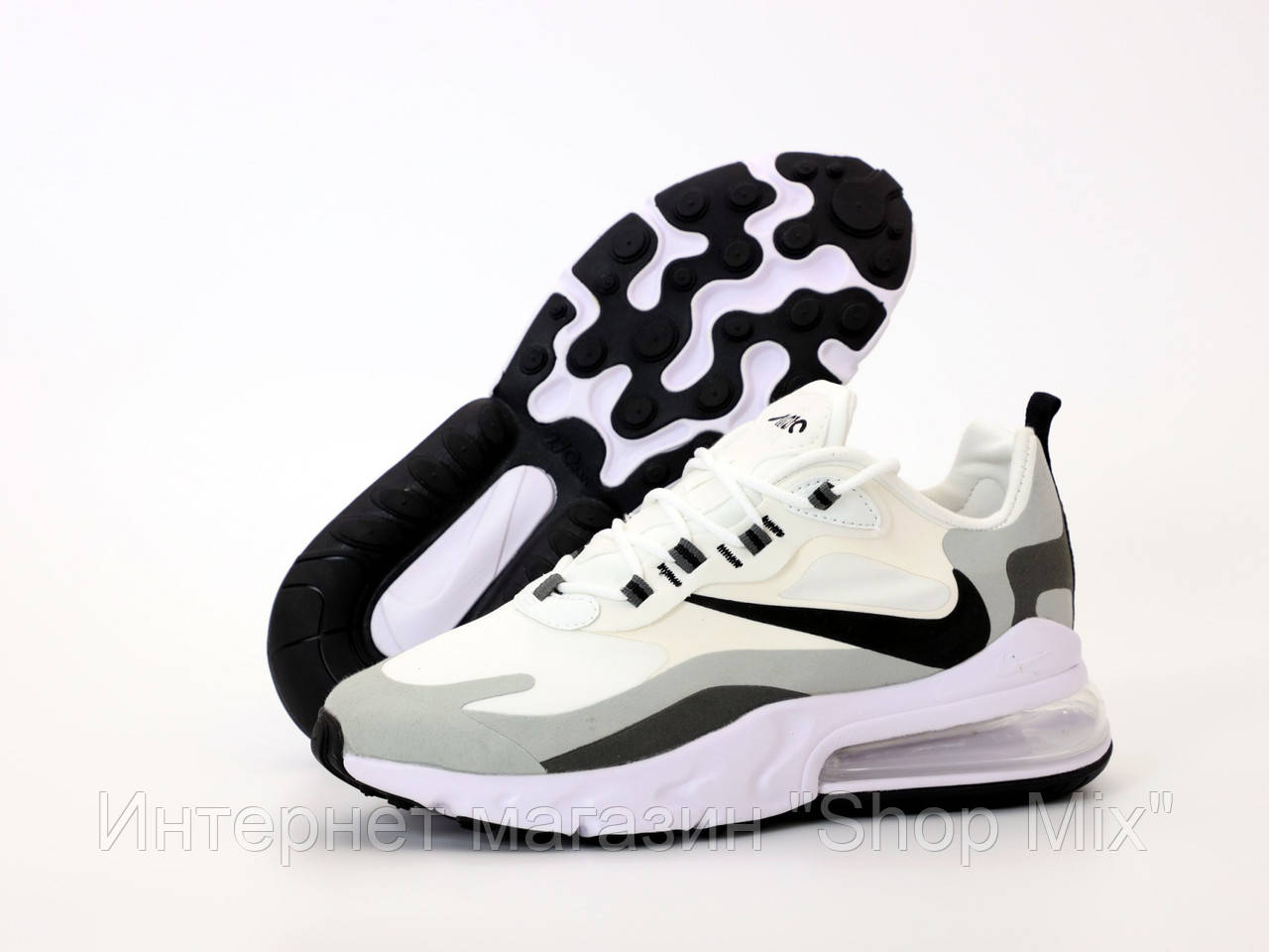 Кроссовки мужские Nike Air Max 270 React в стиле Найк Реакт, текстиль, код KD-12038. Белые 42, Белый
Кроссовки мужские Nike Air Max 270 React в стиле Найк Реакт, текстиль, код KD-12038. Белые 42, Белый