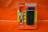 Power Bank 5600 mAh внешний аккумулятор + индикатор степени зарядки, фото 1