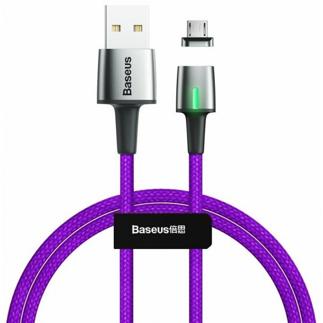 Магнитный кабель MicroUSB для зарядки с оплеткой Baseus Zinc Magnetic (Charging only) 2A 1m Purple, Фиолетовый
Магнитный кабель MicroUSB для зарядки с оплеткой Baseus Zinc Magnetic (Charging only) 2A 1m Purple, Фиолетовый