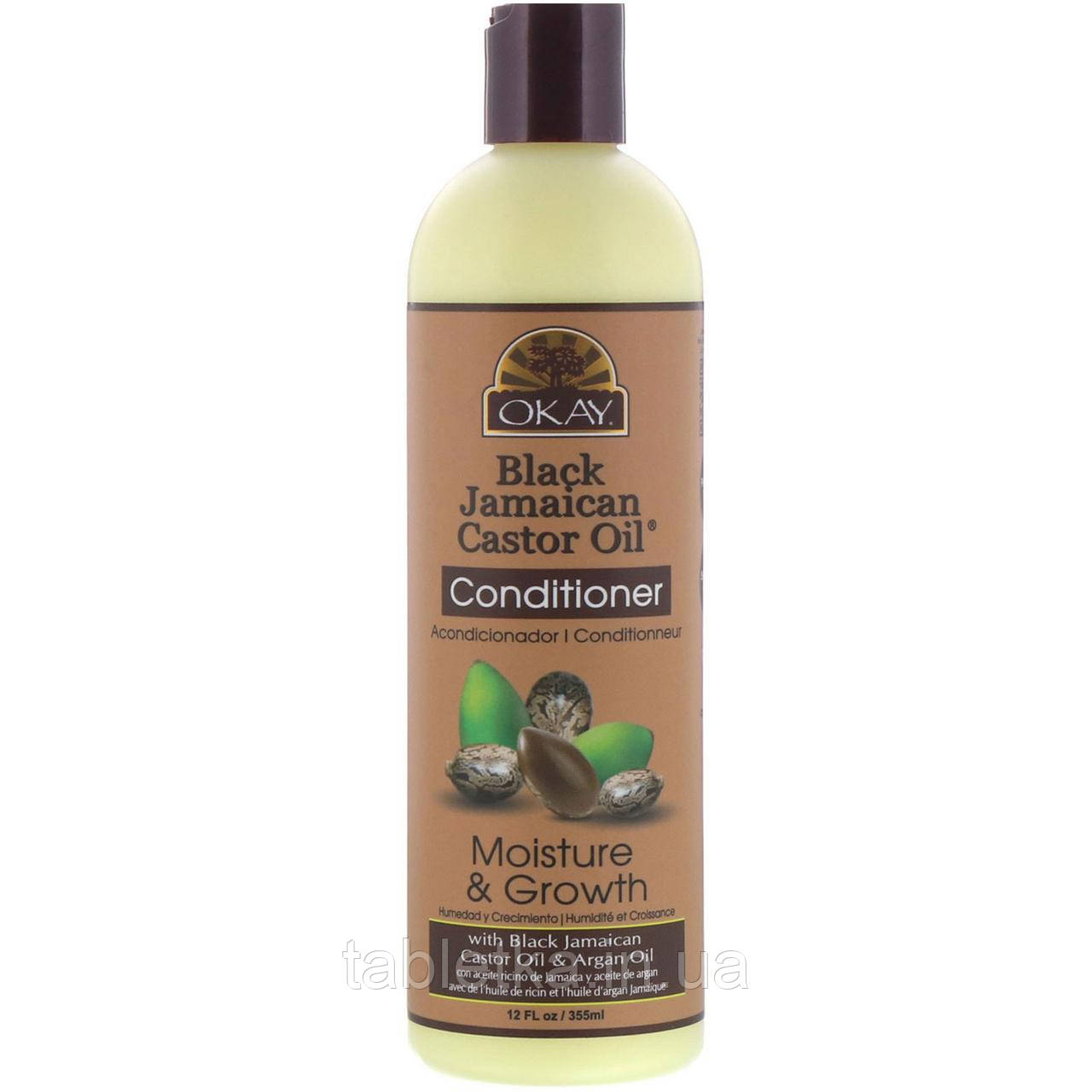 Okay Pure Naturals, Black Jamaican Castor Oil, черное ямайское касторовое масло, кондиционер, 355 мл (12
Okay Pure Naturals, Black Jamaican Castor Oil, черное ямайское касторовое масло, кондиционер, 355 мл (12