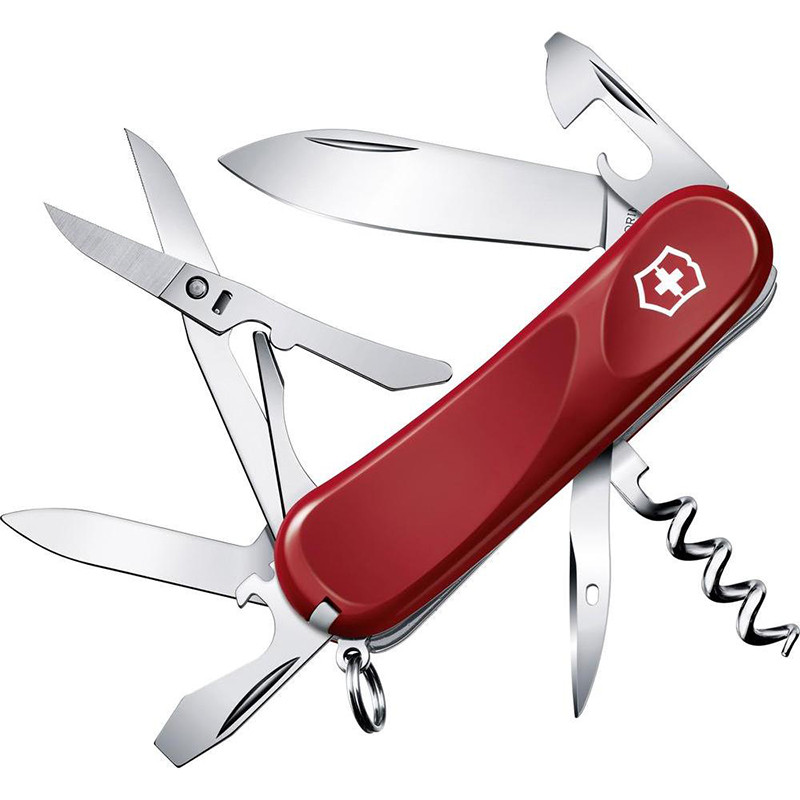 Нож складной, мультитул Victorinox Evolution 14 (85мм, 14 функций), красный 2.3903.E
Нож складной, мультитул Victorinox Evolution 14 (85мм, 14 функций), красный 2.3903.E