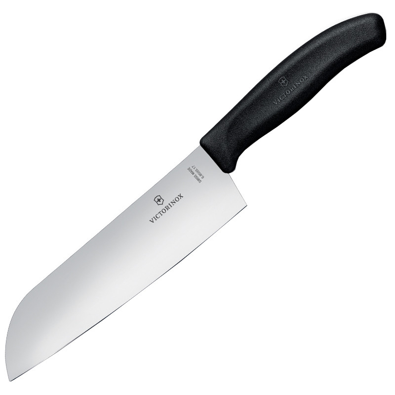 Нож кухонный, бытовой Victorinox Swissclassic Santoku (лезвие: 170мм), черный, блистер 6.8503.17B
Нож кухонный, бытовой Victorinox Swissclassic Santoku (лезвие: 170мм), черный, блистер 6.8503.17B