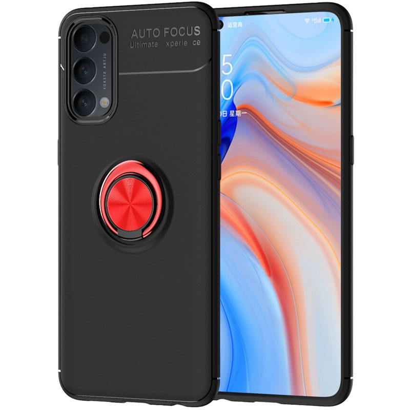 TPU чехол Deen ColorRing под магнитный держатель (opp) для Oppo Reno 4 Черный / Красный
TPU чехол Deen ColorRing под магнитный держатель (opp) для Oppo Reno 4 Черный / Красный