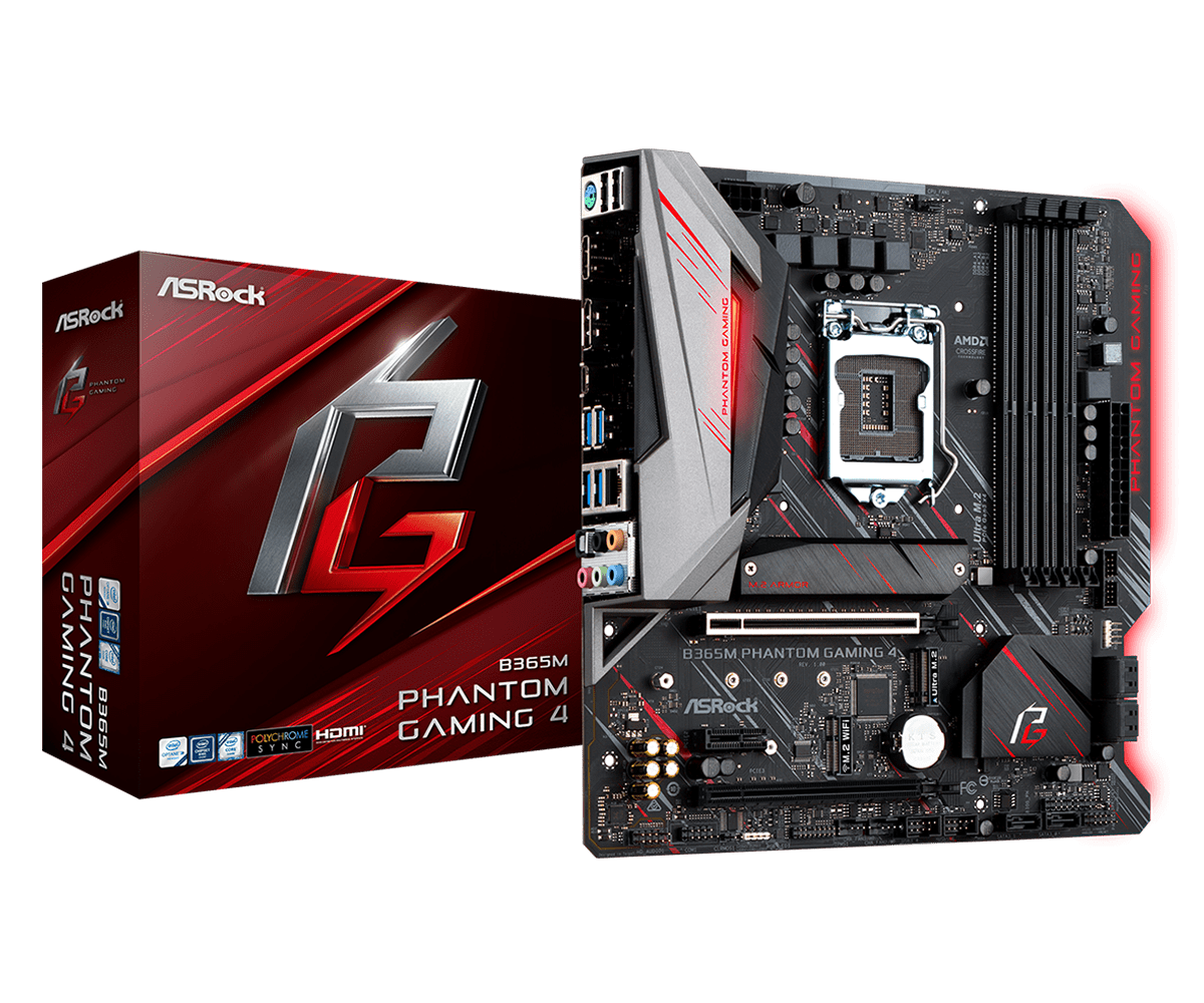 Мат.плата 1151 (B365) AsRock B365M Phantom Gaming 4, B365, 4xDDR4, CrossFire, Int.Video(CPU), 6xSATA3, 2xM.2,
Мат.плата 1151 (B365) AsRock B365M Phantom Gaming 4, B365, 4xDDR4, CrossFire, Int.Video(CPU), 6xSATA3, 2xM.2,