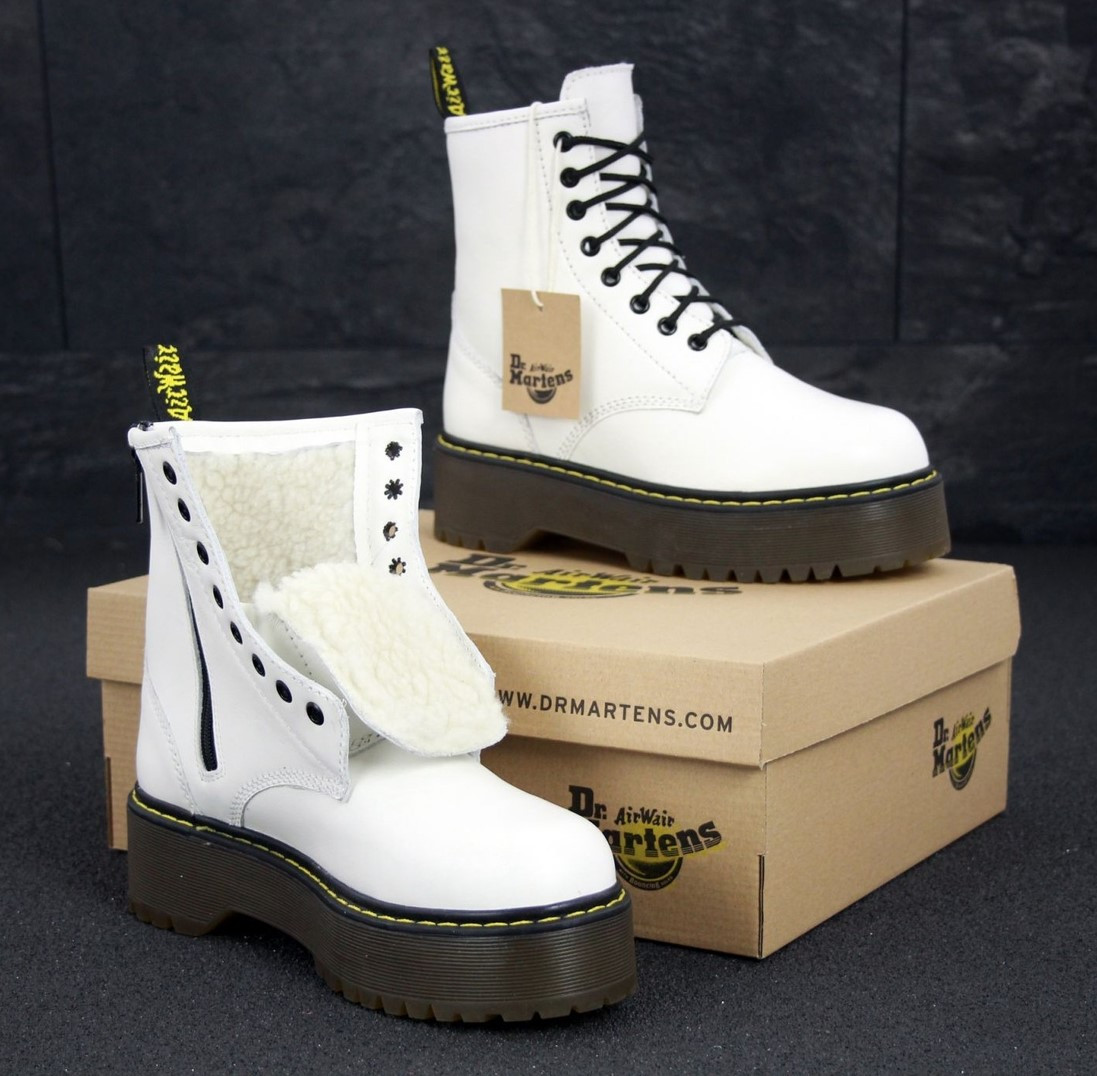 Dr. Martens Jadon Fur Winter White (мех) | берцы/ботинки мартинсы; женские; белые; зимние с мехом на платформе, Белый
Dr. Martens Jadon Fur Winter White (мех) | берцы/ботинки мартинсы; женские; белые; зимние с мехом на платформе, Белый