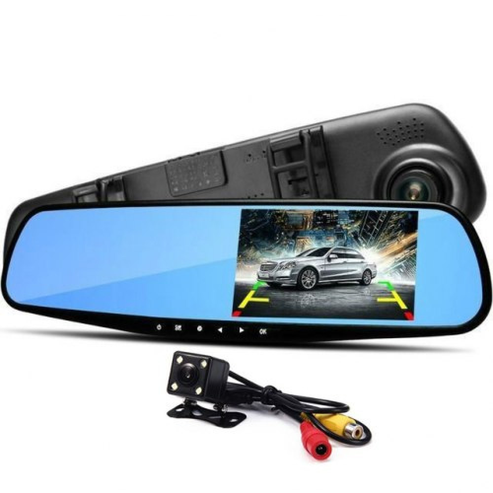 Видеорегистратор-зеркало заднего вида Vehicle Blackbox DVR L 9000, регистратор-зеркало с двумя камер
Видеорегистратор-зеркало заднего вида Vehicle Blackbox DVR L 9000, регистратор-зеркало с двумя камер