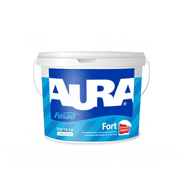 Краска фасадная AURA Fasad Fort атмосферостойкая (база TR - под колеровку), 9 л, Белый
Краска фасадная AURA Fasad Fort атмосферостойкая (база TR - под колеровку), 9 л, Белый