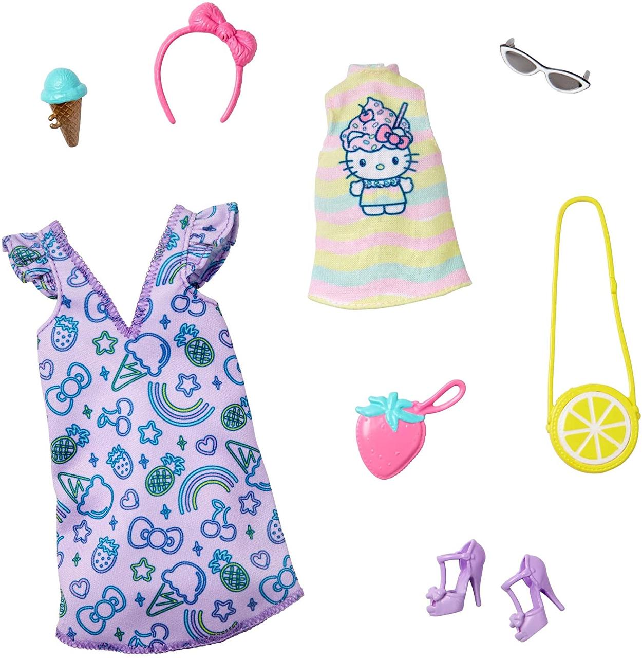 Одежда для кукол Барби Barbie Fashion Pack of Doll Clothes Hello Kitty: Dress, Top Sweet-Themed GJG42
Одежда для кукол Барби Barbie Fashion Pack of Doll Clothes Hello Kitty: Dress, Top Sweet-Themed GJG42