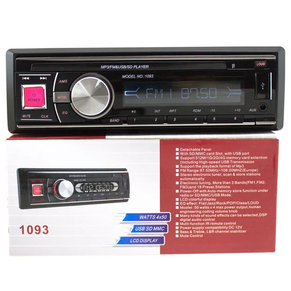 Универсальня Автомагнитола MP3 1093 (съемная панель) Usb+Sd+Fm+Aux+ пульт Лучшая цена!
Универсальня Автомагнитола MP3 1093 (съемная панель) Usb+Sd+Fm+Aux+ пульт Лучшая цена!
