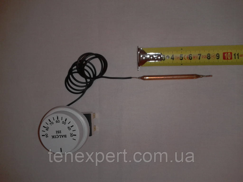 Термостат капиллярный механический Tmax = 90°С / 16А / 250V / L капилляра=90см (3 контакта) Турция
Термостат капиллярный механический Tmax = 90°С / 16А / 250V / L капилляра=90см (3 контакта) Турция