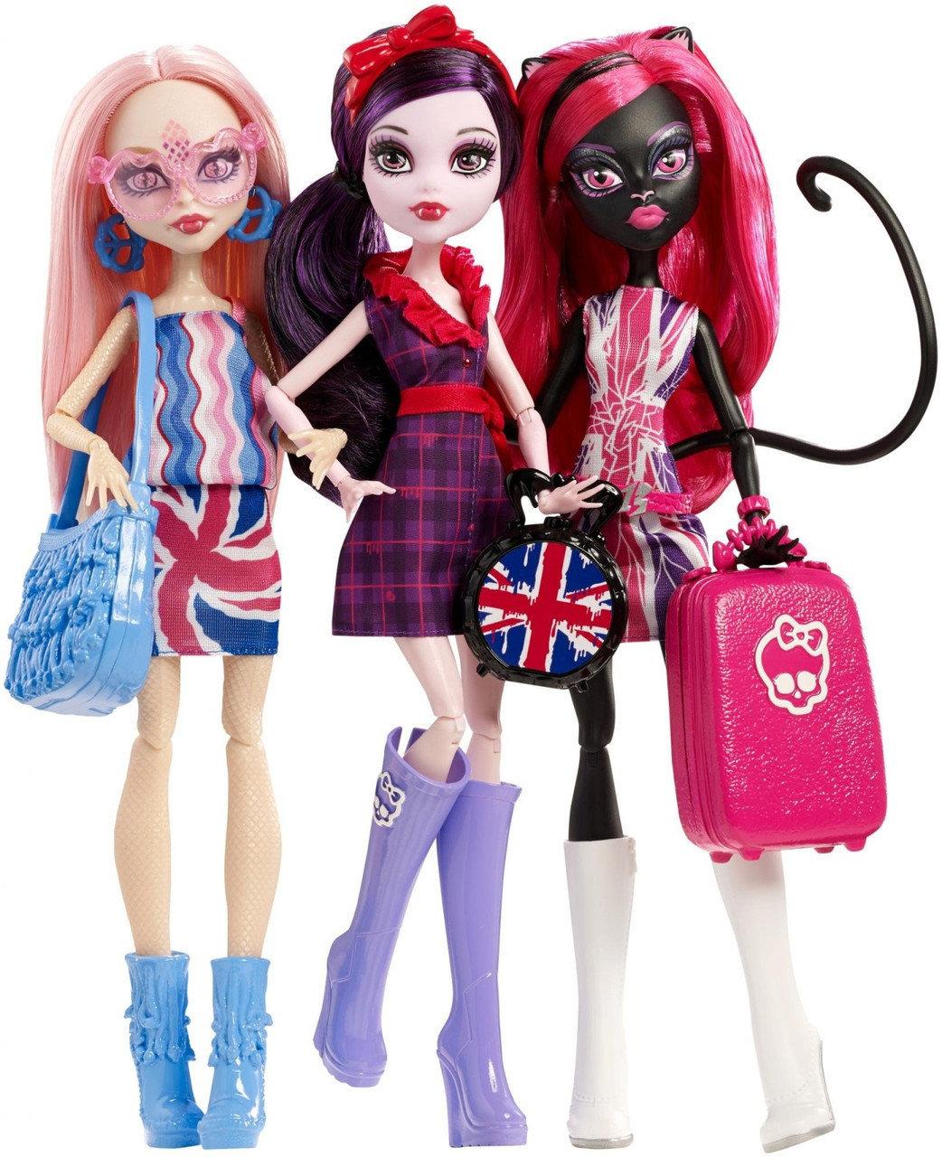Набор кукол Монстер Хай из серии Монстрозвезды в Лондуме, Monster High Ghoulebrities in Londoom.
Набор кукол Монстер Хай из серии Монстрозвезды в Лондуме, Monster High Ghoulebrities in Londoom.