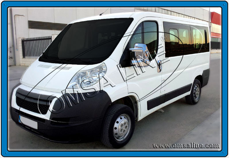 Накладки на зеркала Fiat Ducato/Citroen Jumper/Peugeot Boxer 2006- (пластик) (2шт) Автомобильные декоративные, Хром
Накладки на зеркала Fiat Ducato/Citroen Jumper/Peugeot Boxer 2006- (пластик) (2шт) Автомобильные декоративные, Хром