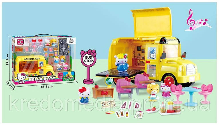 Игровой набор Китти,школьный автобус,фигурки, аксессуары,свет,звук,в кор. 28*13*39см /18-2/
Игровой набор Китти,школьный автобус,фигурки, аксессуары,свет,звук,в кор. 28*13*39см /18-2/