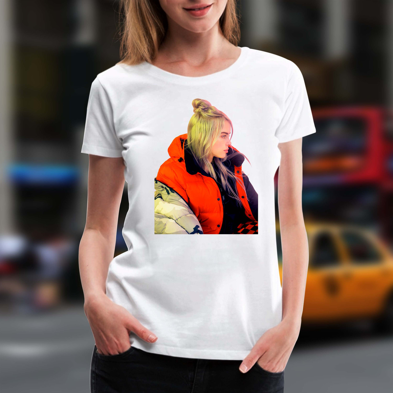 Женская футболка с принтом "Billie Eilish (Билли Айлиш) в куроточке" Push IT XS, Белый
Женская футболка с принтом "Billie Eilish (Билли Айлиш) в куроточке" Push IT XS, Белый