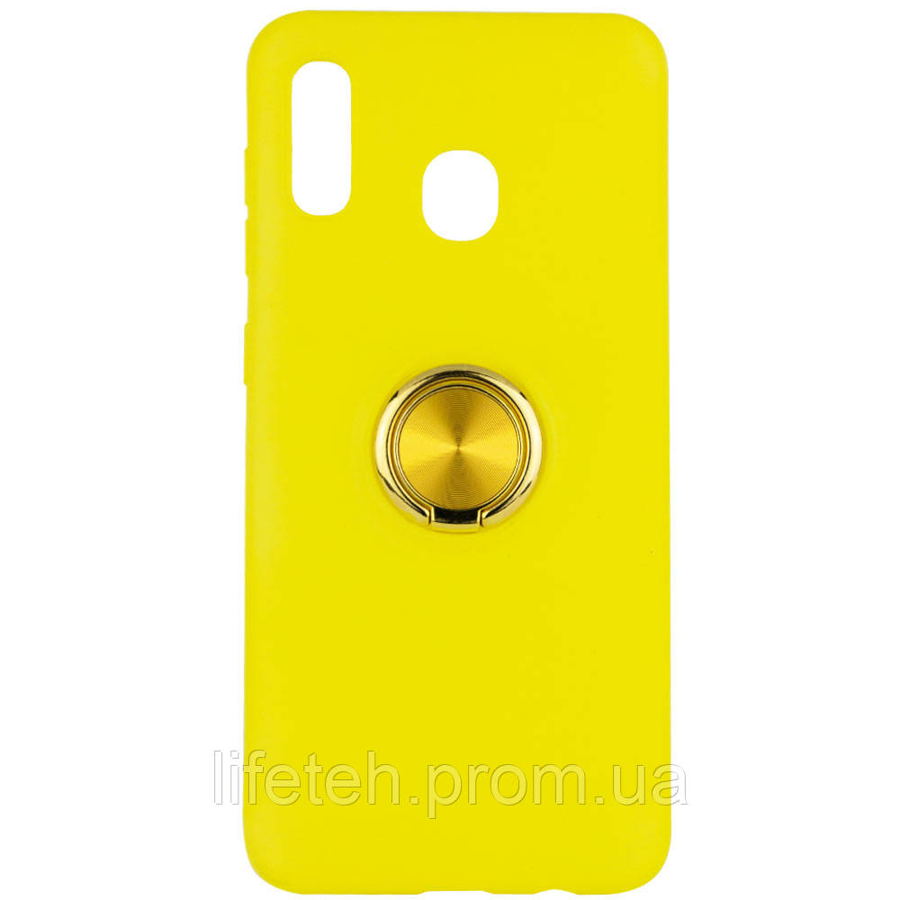 TPU чехол Summer ColorRing под магнитный держатель для Samsung Galaxy A20 / A30, Желтый
TPU чехол Summer ColorRing под магнитный держатель для Samsung Galaxy A20 / A30, Желтый
