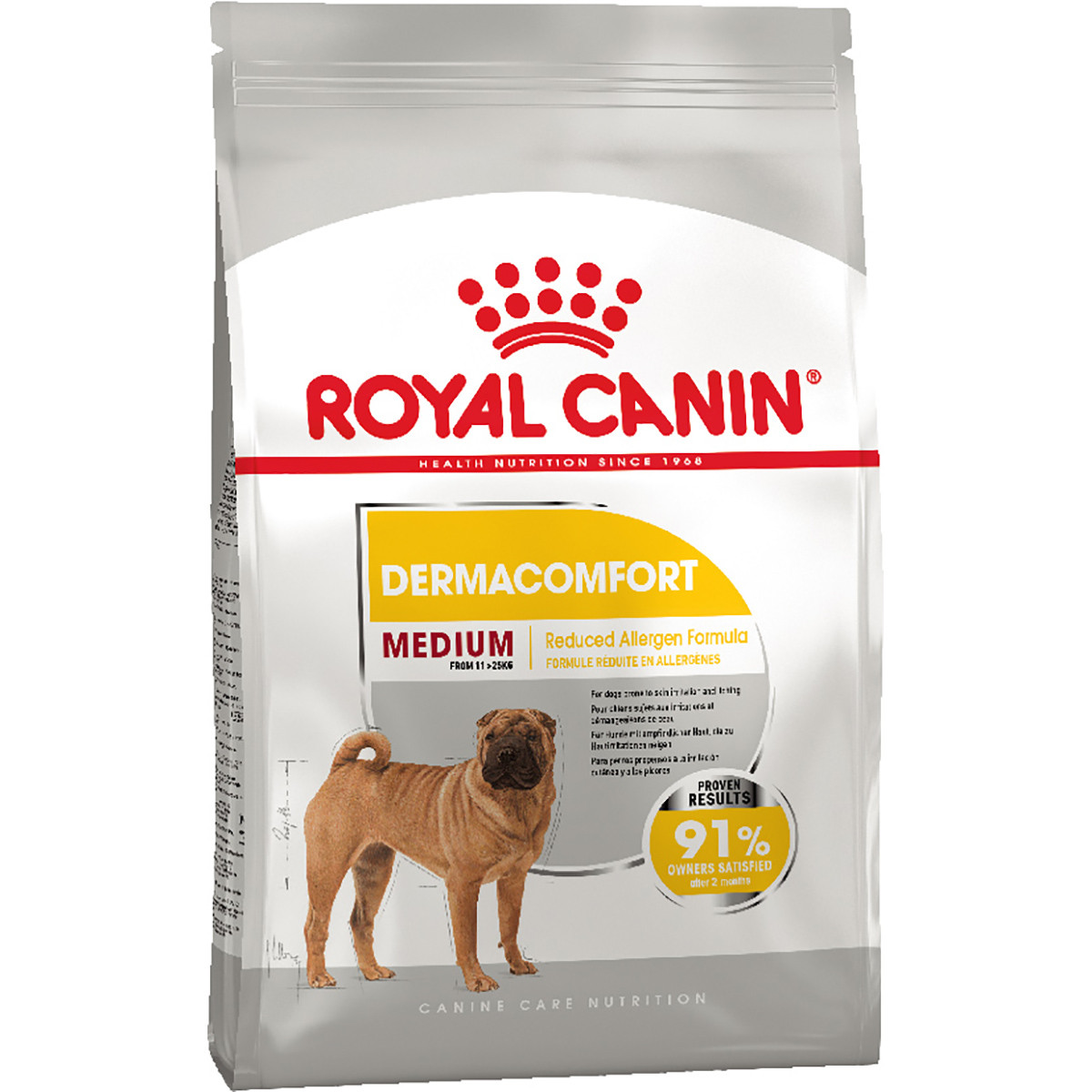 Royal Canin Medium Dermacomfort, для собак средних пород с чувствительной кожей, склонной к раздражениям, 3 кг
Royal Canin Medium Dermacomfort, для собак средних пород с чувствительной кожей, склонной к раздражениям, 3 кг
