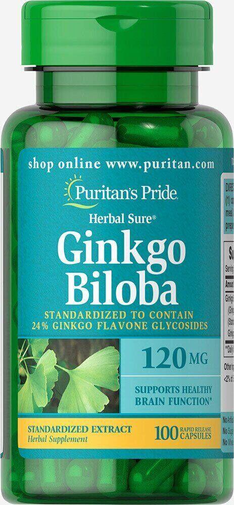 Стандартизированный экстракт гинкго билоба Ginkgo Biloba Standardized Extract 120 mg 100 caps
Стандартизированный экстракт гинкго билоба Ginkgo Biloba Standardized Extract 120 mg 100 caps