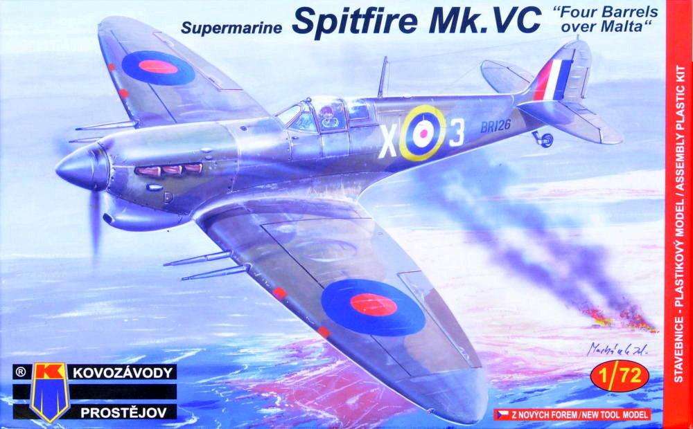 Пластикова модель 1/72 Kovozavody Prostejov 0121 Британський винищувач Spitfire Mk.Vc Four Barrels over Malta
Пластикова модель 1/72 Kovozavody Prostejov 0121 Британський винищувач Spitfire Mk.Vc Four Barrels over Malta