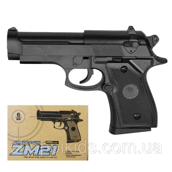 Детский металлический пистолет ZM 21.Beretta 92 ,(Шарики в комплекте) Длина:16см Высота:11смТолщина:3см, Черный
Детский металлический пистолет ZM 21.Beretta 92 ,(Шарики в комплекте) Длина:16см Высота:11смТолщина:3см, Черный