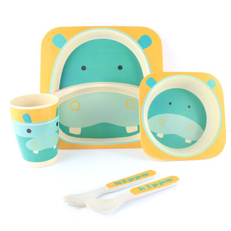 Набор детской посуды из 5 предметов бамбук Bamboo Fibre kids Set бегемот 131861, Бирюзовый
Набор детской посуды из 5 предметов бамбук Bamboo Fibre kids Set бегемот 131861, Бирюзовый