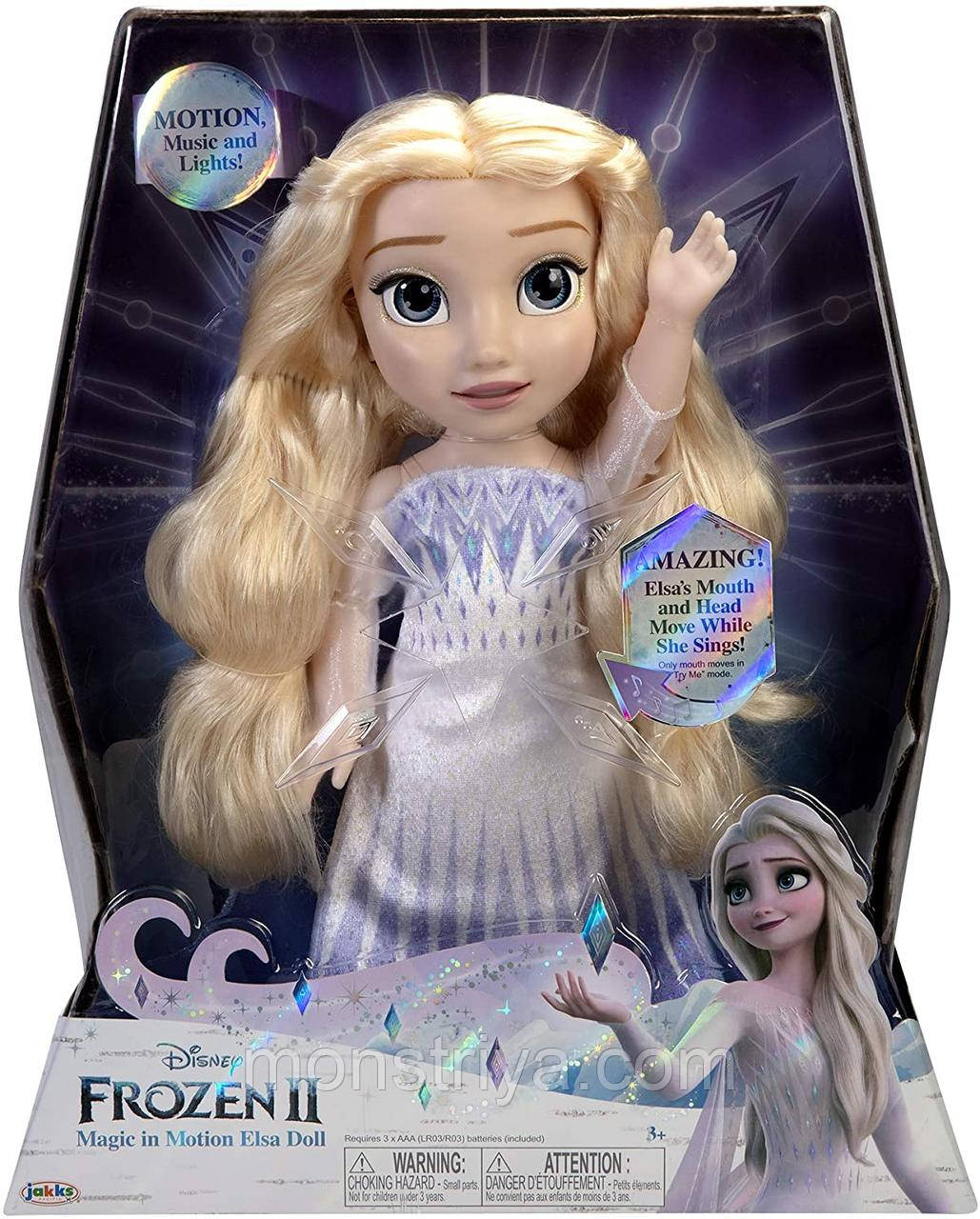 Интерактивная кукла Эльза Frozen 2 Magic in Motion Elsa Поет, открывает рот и двигает головой
Интерактивная кукла Эльза Frozen 2 Magic in Motion Elsa Поет, открывает рот и двигает головой