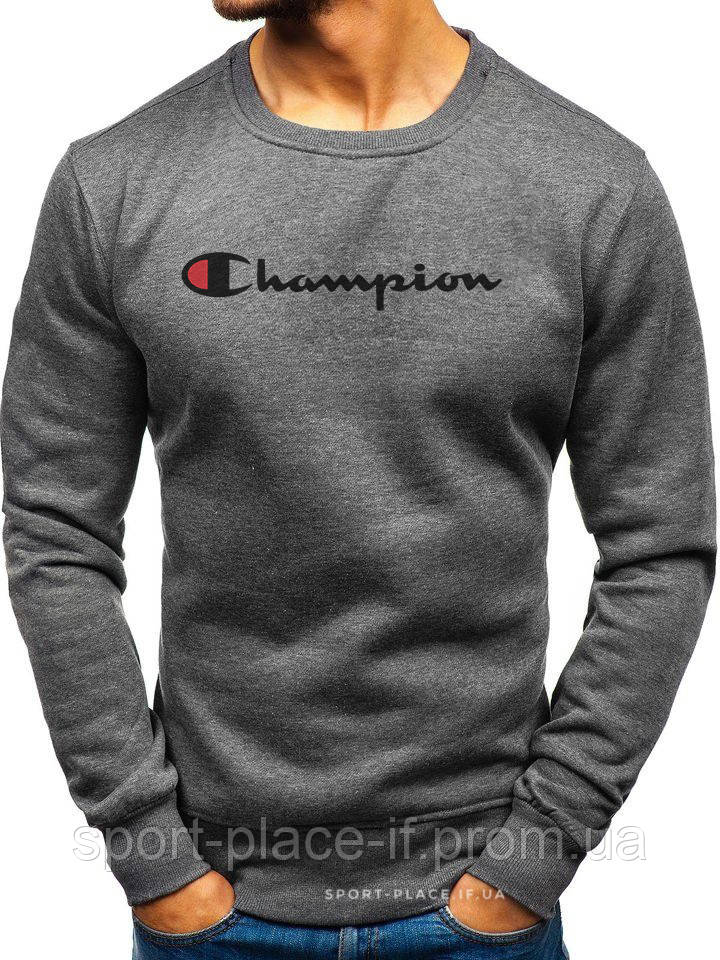 Утепленный мужской свитшот Champion (Чемпион) ЗИМА темно серый с начесом толстовка лонгслив M, 48
Утепленный мужской свитшот Champion (Чемпион) ЗИМА темно серый с начесом толстовка лонгслив M, 48