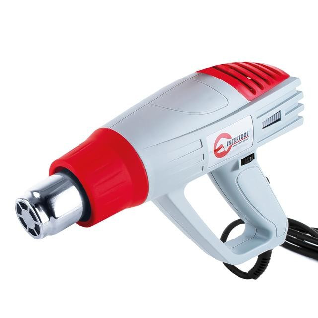 Фен технічний 2000 Вт, 3 режими, 60-600 град., 300-500 л/хв INTERTOOL DT-2420
Фен технічний 2000 Вт, 3 режими, 60-600 град., 300-500 л/хв INTERTOOL DT-2420