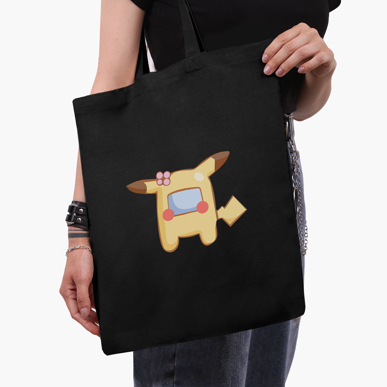 Эко сумка шоппер черная Амонг Ас Покемон Пикачу (Among Us Pokemon Pikachu) (9227-2419-2) экосумка шопер 41*35, Черный
Эко сумка шоппер черная Амонг Ас Покемон Пикачу (Among Us Pokemon Pikachu) (9227-2419-2) экосумка шопер 41*35, Черный