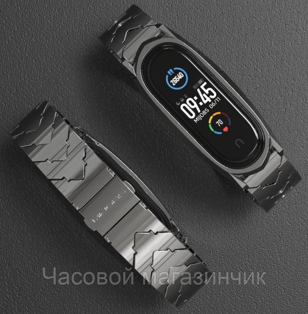 Ремешок браслет MiJobs V-shape металлический для Xiaomi Mi Band 3/4/5/6 black чёрный.
Ремешок браслет MiJobs V-shape металлический для Xiaomi Mi Band 3/4/5/6 black чёрный.