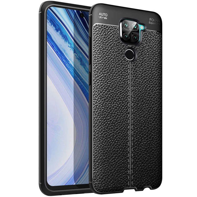 TPU чехол фактурный (с имитацией кожи) для Xiaomi Redmi Note 9 / Redmi 10X, Черный
TPU чехол фактурный (с имитацией кожи) для Xiaomi Redmi Note 9 / Redmi 10X, Черный