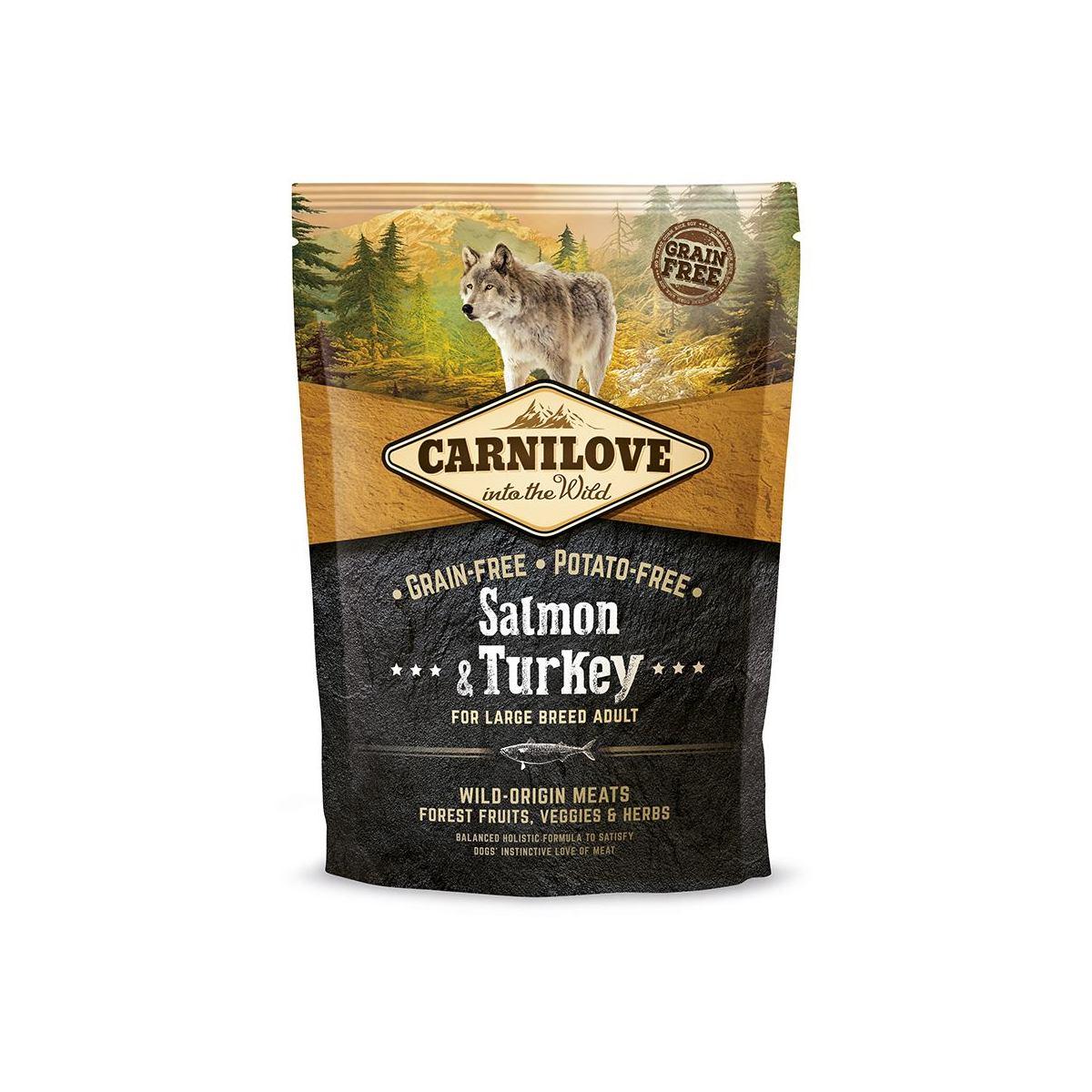 Сухой корм для взрослых собак крупных пород (весом от 25 кг) Carnilove Salmon & Turkey Large Breed 1,5 кг
Сухой корм для взрослых собак крупных пород (весом от 25 кг) Carnilove Salmon & Turkey Large Breed 1,5 кг