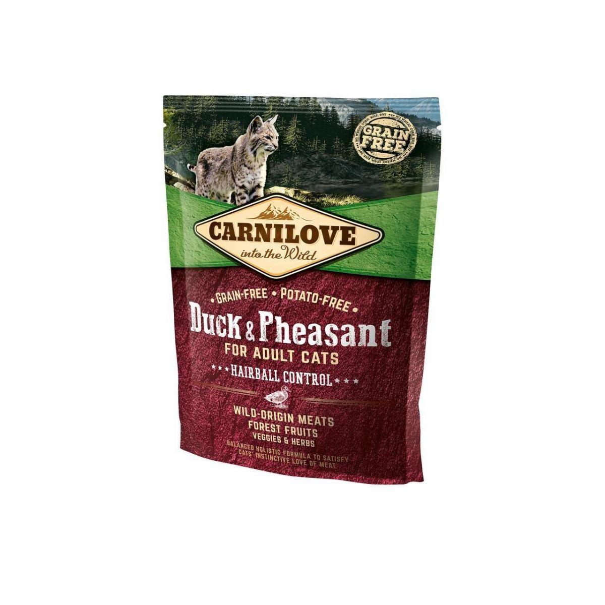 Carnilove Cat Hairball Controll 0,4 kg утка,фазан (для выведения шерстяных комочков)
Carnilove Cat Hairball Controll 0,4 kg утка,фазан (для выведения шерстяных комочков)