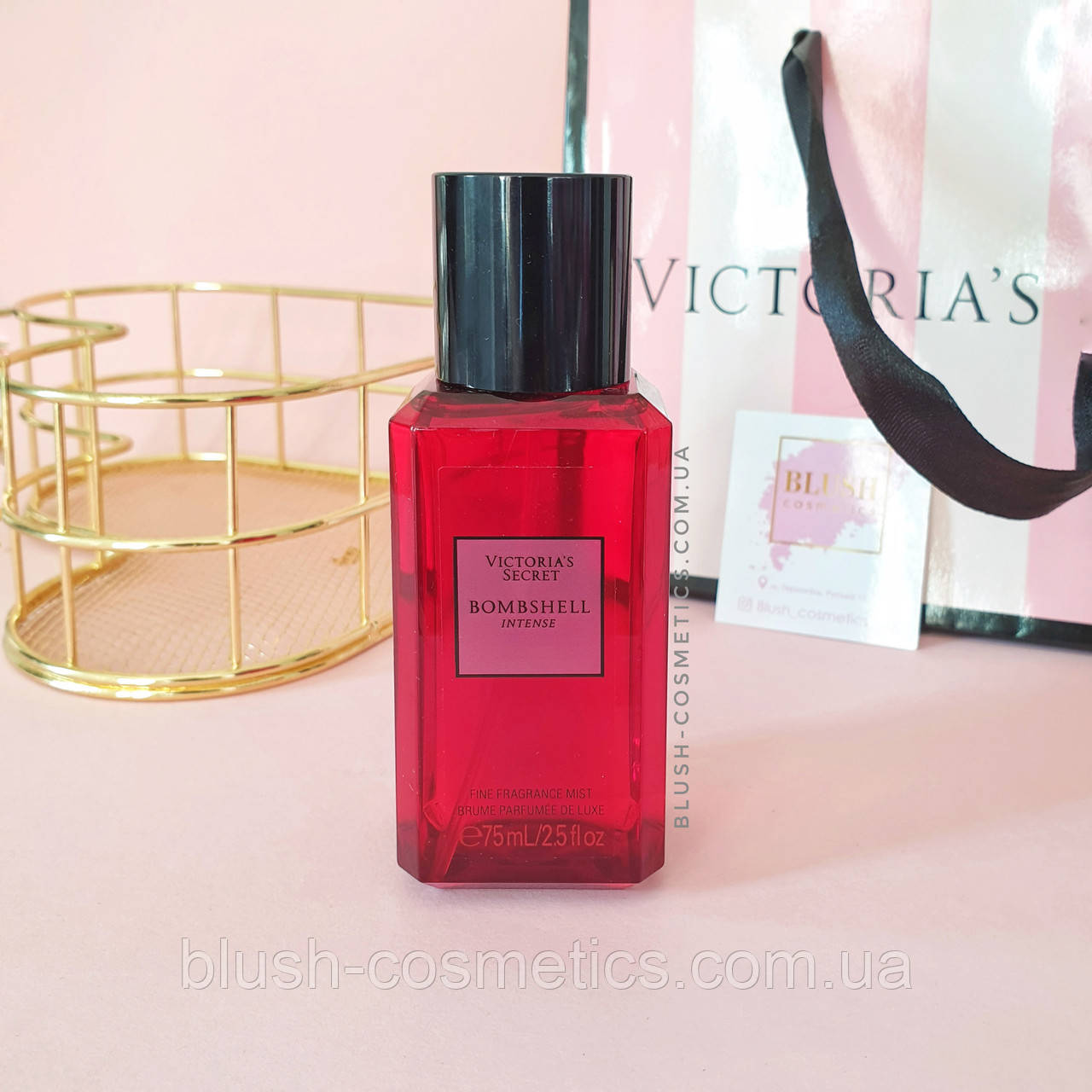 Парфумований спрей міст для тіла Victoria's Secret Bombshell Intense Fragrance Mist 75 ml
Парфумований спрей міст для тіла Victoria's Secret Bombshell Intense Fragrance Mist 75 ml