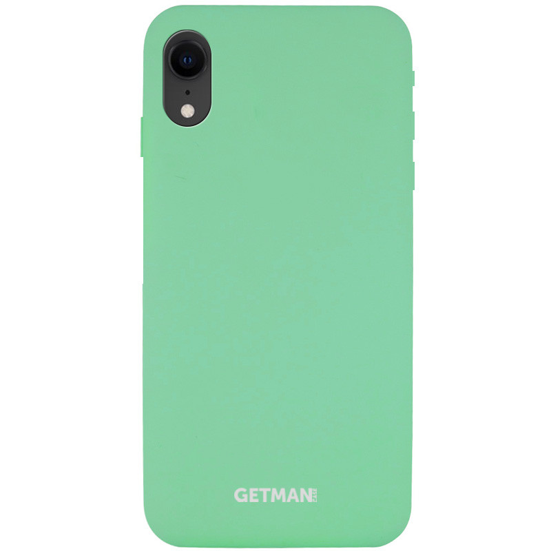 

Чехол Silicone Case GETMAN for Magnet для Apple iPhone XR (6.1"), Зеленый / spearmint