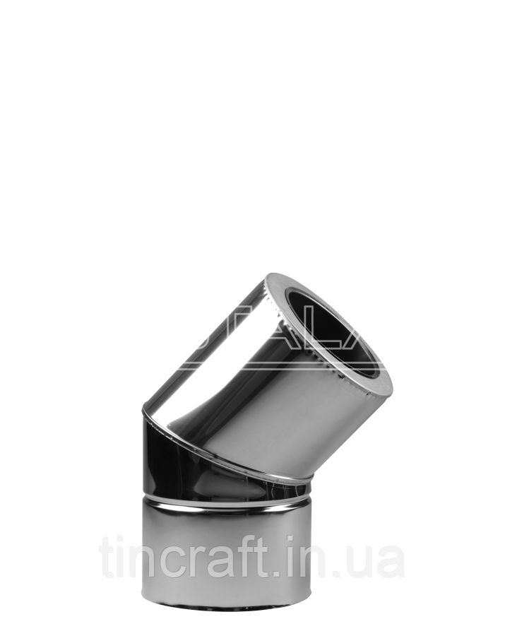 Колено двустенное 45° (Eco thermo AISI 201) нерж/оц - диаметр Ø200/260, толщина 0,8 мм
Колено двустенное 45° (Eco thermo AISI 201) нерж/оц - диаметр Ø200/260, толщина 0,8 мм