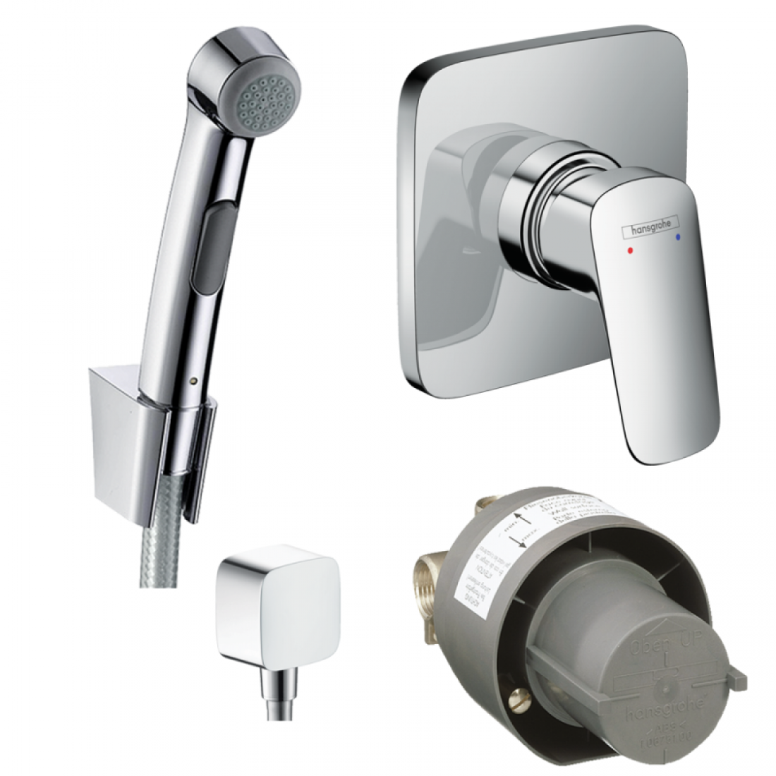 Набор скрытого монтажа с гигиенической лейкой Hansgrohe Logis 20200010 (71604000, 13620180, 32129000,
Набор скрытого монтажа с гигиенической лейкой Hansgrohe Logis 20200010 (71604000, 13620180, 32129000,