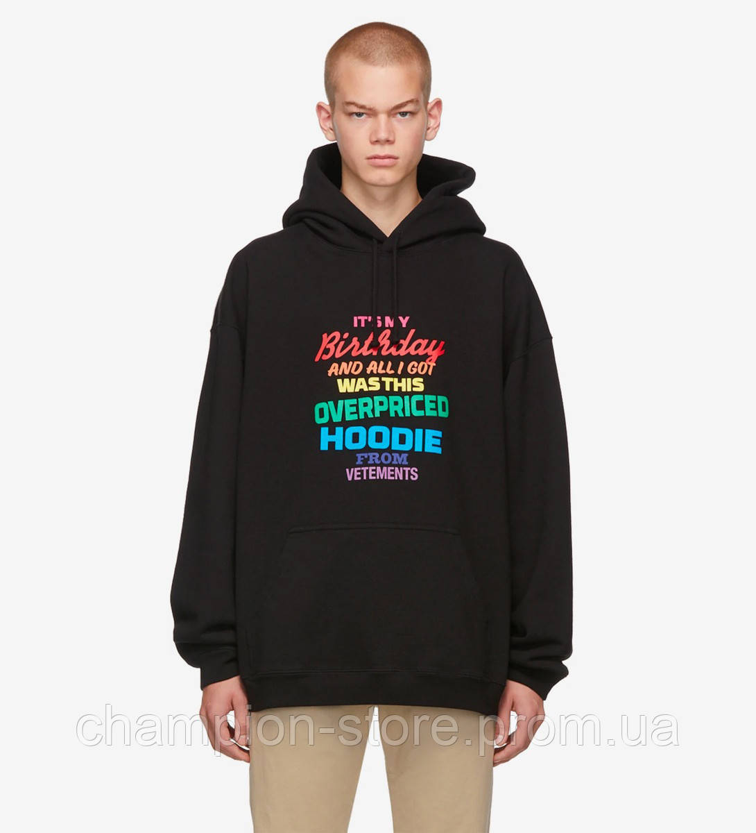 Толстовка черная Vetements Birthday Hoodie | Худи Vetemens | Кенгуру Ветеменс L, 50, Зима, Разные цвета
Толстовка черная Vetements Birthday Hoodie | Худи Vetemens | Кенгуру Ветеменс L, 50, Зима, Разные цвета